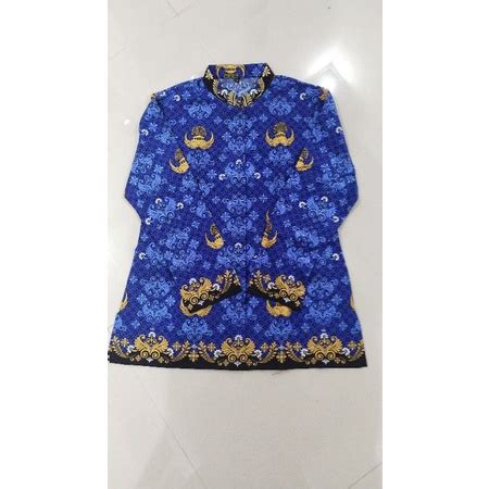 Jual Baju Korpri Wanita Kerah Shanghai Motif Baru Desain Resmi