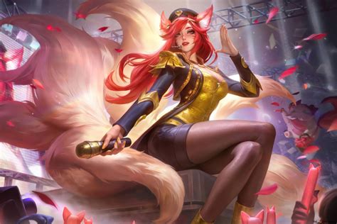 Popstar Ahri Catseye Chroma Chinese Skin League Of Legends LOL 8K