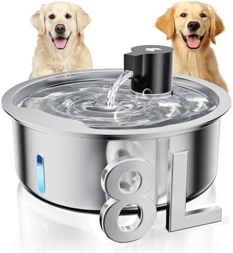 Amazon.com : Dog Water Fountain for Large Dogs: 1.8Gal/7L Stainless ...