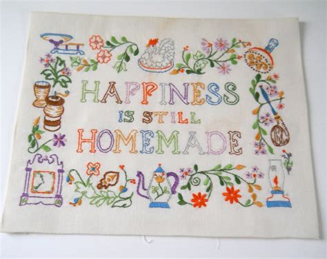 Vintage Embroidery Sampler Etsy