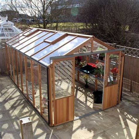 Alton Evolution Eight Greenhouse Cedar Greenhouse Aluminium Greenhouse