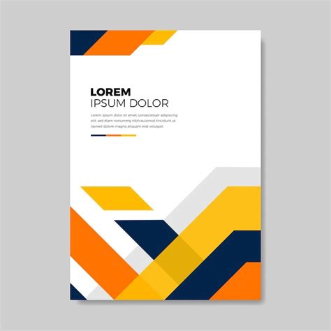 Premium Vector Book Cover Brochure Designs In Geometric Style