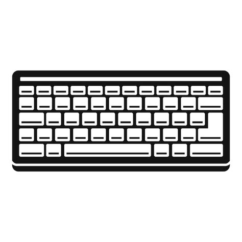 Icono De Teclado De Hardware Ilustraci N Simple Del Icono De Vector De