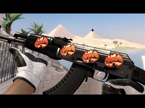 STICKER COMBO 4x FIRESTARTER HOLO STICKERS SHOWCASE AK 47 SLATE