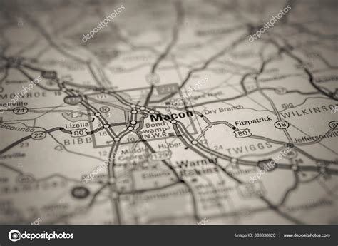 Macon Usa Map Background Stock Photo by ©aallm 383330820