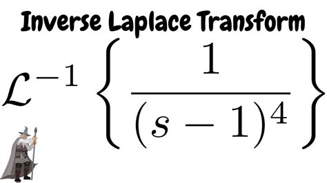 Inverse Laplace Of S With The Shifting Theorem First