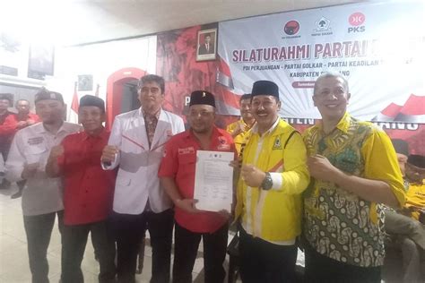 PDI P Golkar Dan PKS Sepakati Koalisi Besar Di Pilkada Sumedang 2024