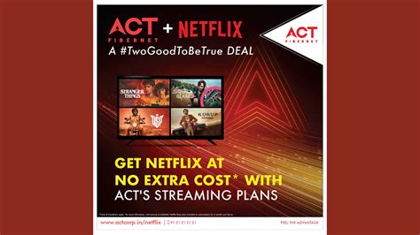 Act Fibernet Partners With Netflix To Offer Free Video Streaming Plans