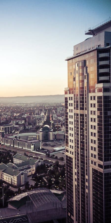 View on Grozny with Modern Tower Buildings Editorial Stock Photo ...