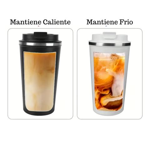 Ripley TERMO VASO ACERO INOXIDABLE CON TAPA ANTIDERRAME CAFÉ TÉ