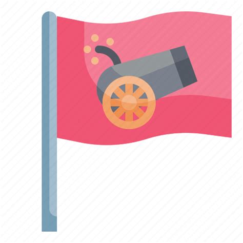 Flag Peace Symbolwar Cannon Weapon Icon Download On Iconfinder