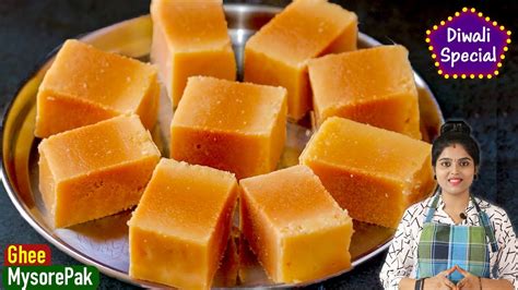 நெய் மைசூர் பாக் With Beginners Tips Ghee Mysore Pak Recipe In Tamil