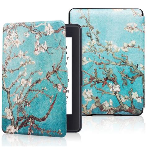 Funda Inteligente De Piel Sintética Pintada Para Kindle Paperwhite 5 6