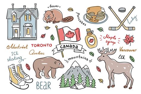 Canada Hand Drawn Illustrations By Redchocolate Illustration