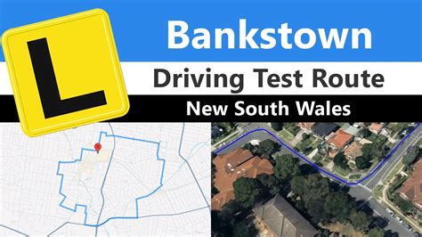 bankstown driving test route nsw sample route map learner app