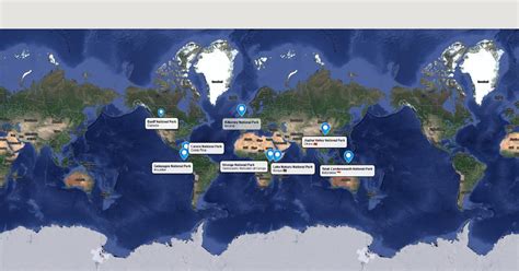 National Parks Around The World Scribble Maps