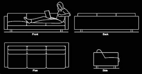 Curved Sofa Elevation Cad Block Baci Living Room