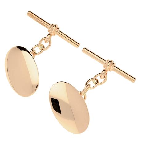 9ct Rose Gold Oval Cufflinks 94g Miltons Diamonds