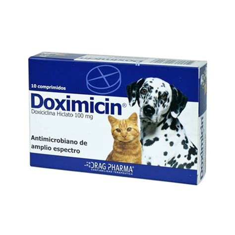 Doximicin Antibiótico Para Perros Y Gatos 10 Comprimidos 100mg Faunimals