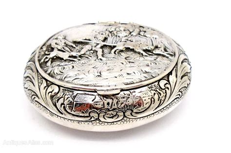 Antiques Atlas Antique Solid Silver Snuff Box Hunting Scene