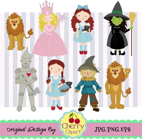 Wizard of OZ Cute Digital Clipart,dorothy Digital Clip Art personal and ...