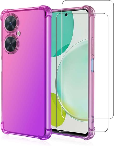 Zmone Funda Para Huawei Nova I Case Con Mica De Vidrio Cristal