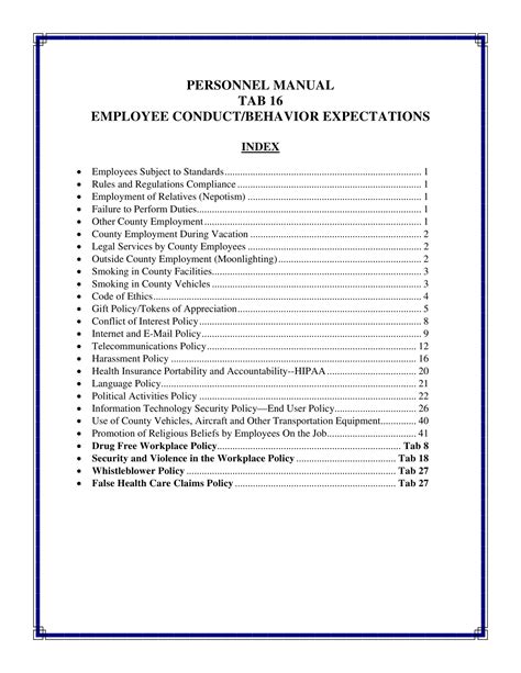 Employee Work Rules 14 Examples Pdf Tips