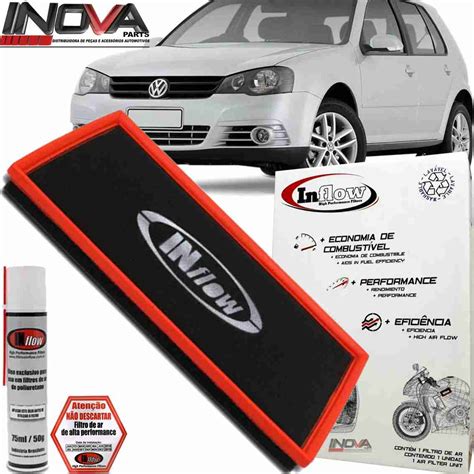 Filtro De Ar Esportivo Inflow Esportivo Vw Golf 1 6 1 8 2 0 Hpf4000