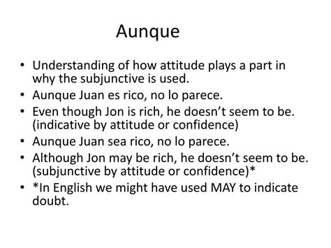 Ppt When To Use The Subjunctive And How To Form Its Four Tenses Powerpoint Presentation Id