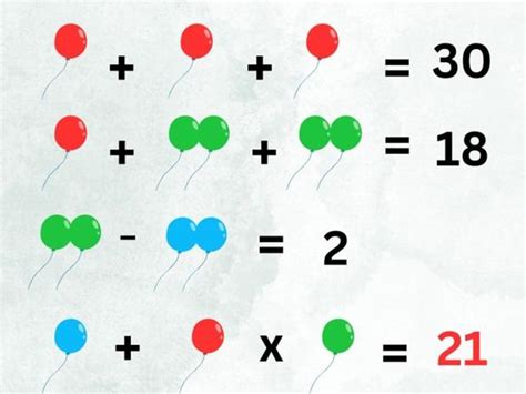 Pueden Resolver Este Reto Matem Tico De Globos En Segundos Acepta