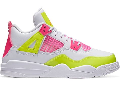 Jordan 4 Retro White Lemon Pink (PS) - CV7809-100