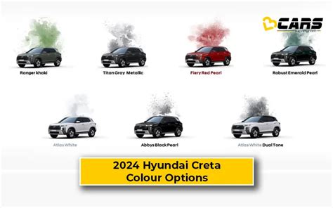 2024 Hyundai Creta Facelift Variant Wise Exterior Colour Options