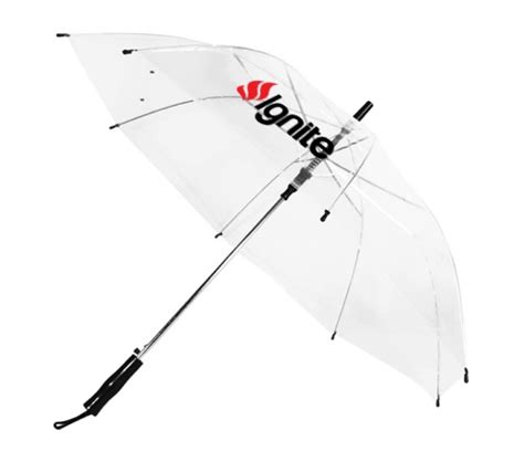 Inch Arc Customized Auto Open Basic Clear Umbrellas