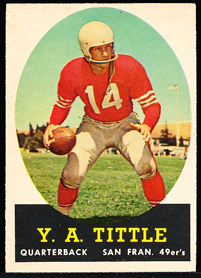 Lot Detail - 1958 Topps Fb- #86 Y.A. Tittle, Giants