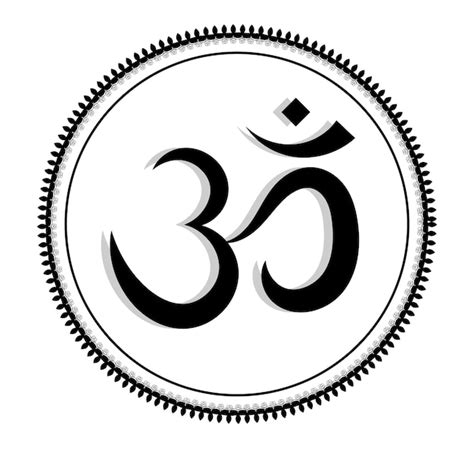 Premium Vector Om Or Aum Spritual Or Transcendental Sound Icon Symbol