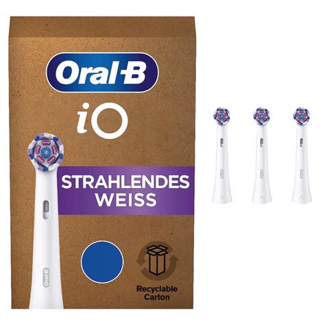 Ko C Wki Do Szczoteczek Elektrycznych Oral B I O Radiant White Szt