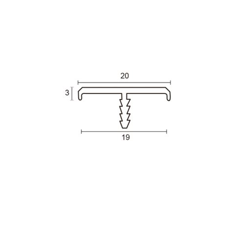 Perfil De Aluminio Perimetral C C Plata Mate Tira De Ml Escolano