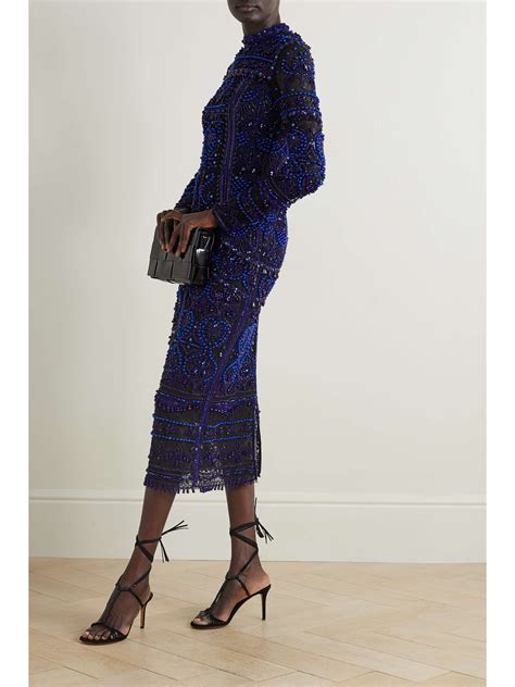 Erdem Embellished Embroidered Cotton Tulle Midi Dress Net A Porter