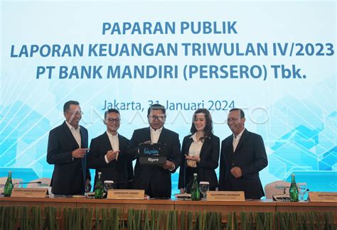 Kinerja Bank Mandiri 2023 ANTARA Foto