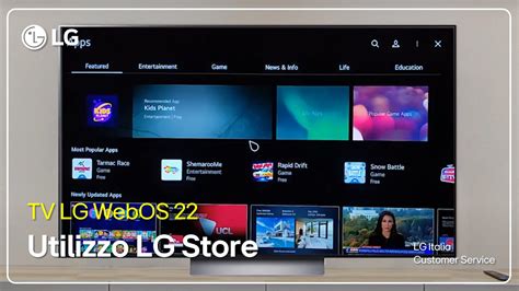 TV LG Utilizzo LG Store Smart TV WebOS 22 YouTube