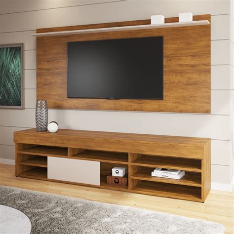 Rack Bela Painel Ravena Para TV Ate 55 1 Porta Imbuia Viero