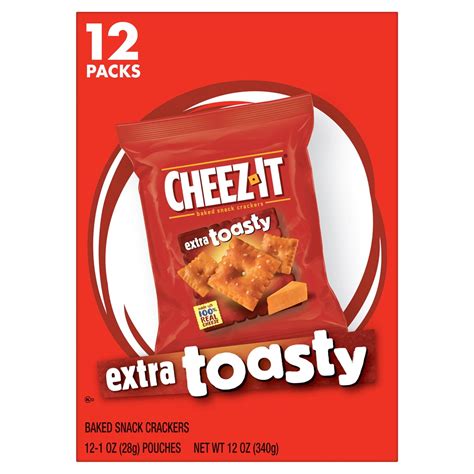 2 Pack Cheez It Kelloggs Cheez It Caddies Crackers Extra Toasty 1 12