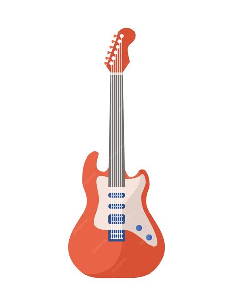 Premium Vector | Electric guitar concept