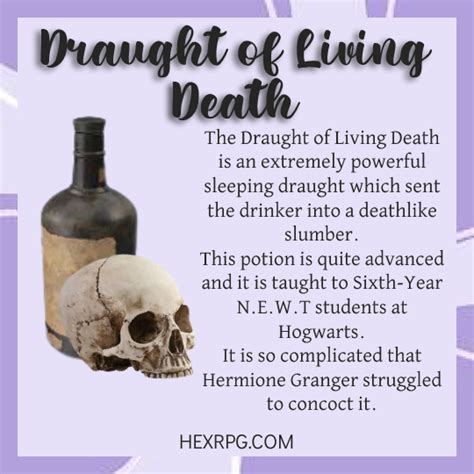 HEXRPG.COM | The Draught of Living Death is an extremely...