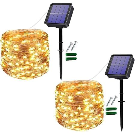 Herefun Guirlande Lumineuse Solaire Ext Rieur Leds M Tres