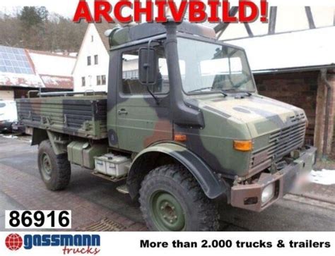 Usata 1985 Unimog U 1300 L 4x4 Verricello A Fune Ex Bundeswehr 86916