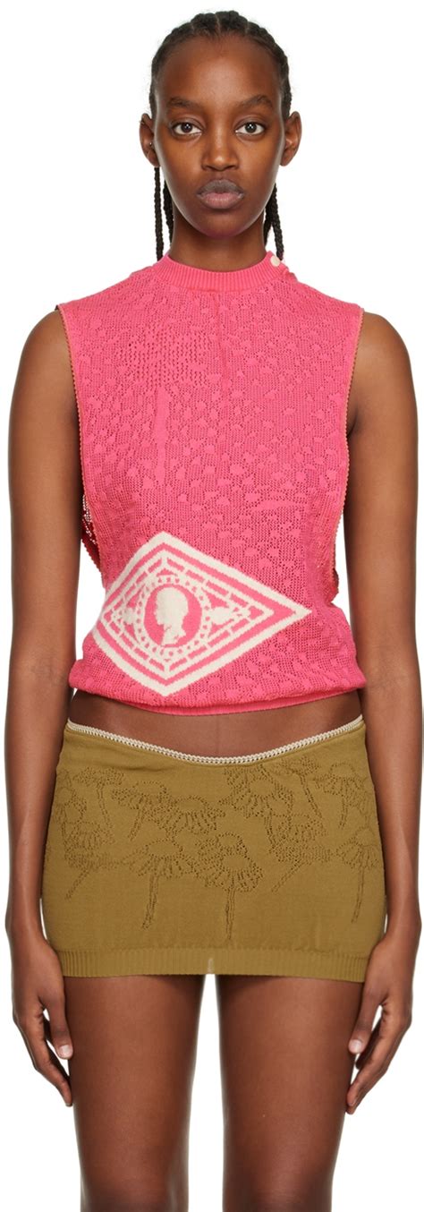 Buy Katya Zelentsova Katya Zelentsova Ssense Exclusive Pink Tank Top At