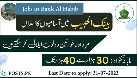 Bank Al Habib Jobs July 2023