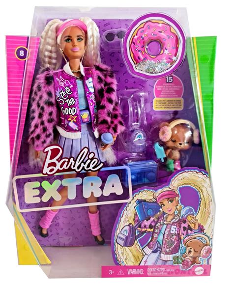 Lalka Blondynka Z Warkoczykami Barbie Extra Moda GRN27 GYJ77