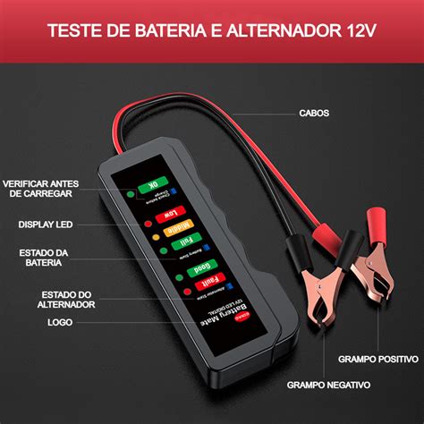 Aparelho De Teste De Bateria E Alternador 12V